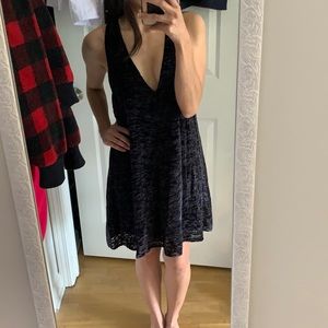 Aritzia crushed velvet dress